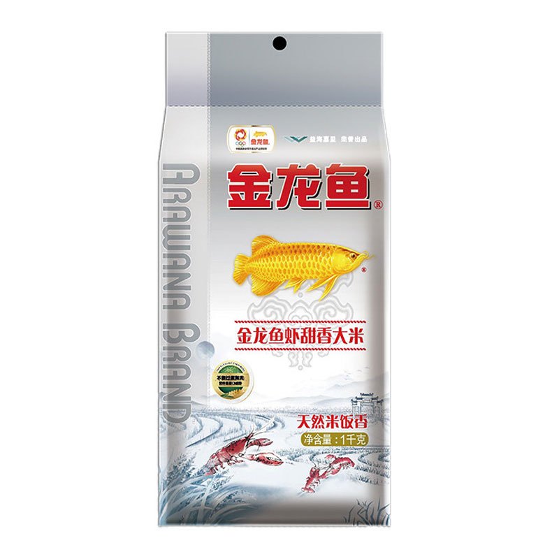 金龙鱼 虾甜香大米 虾稻共生天然香甜 1KG