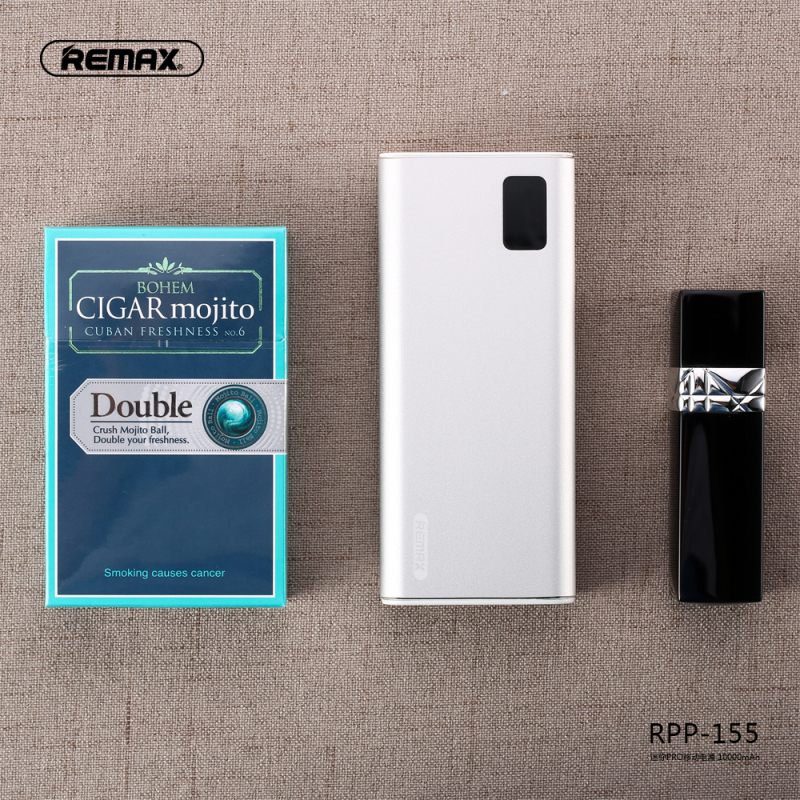 REMAX睿量 迷你PRO 移动电源 RPP-155 10000mAh 暴风银 双USB手机充电宝
