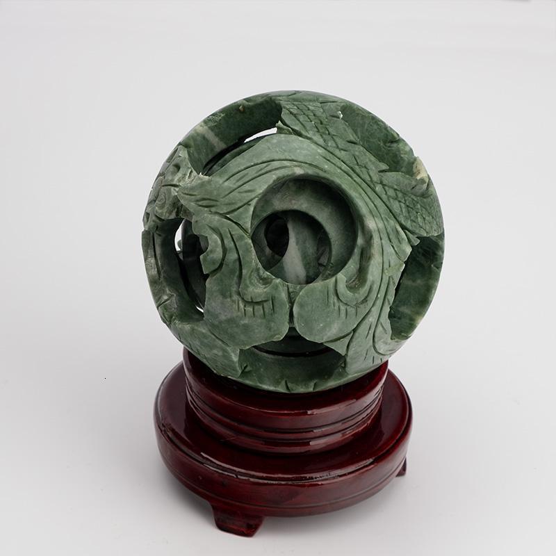 玉石风水球球玲珑球镇宅防小人家居风水摆件装饰品_212_48