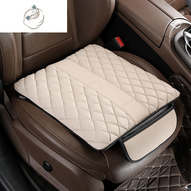 舒适主义汽车坐垫四季通用增高垫记忆棉车载用座椅防滑车垫子菱格汽车
