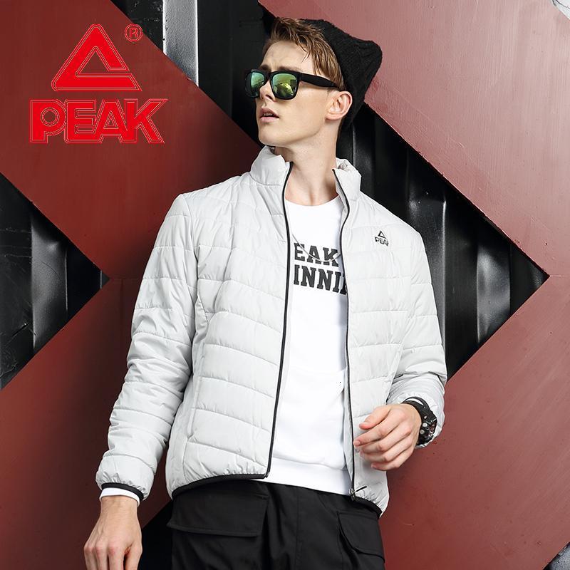 匹克(PEAK)男子棉衣2018男士薄款紧身型运动棉衣秋季新款休闲运动上衣防风保暖训练外套DF583011