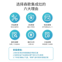 森歌(SENG) Q1S集成灶消毒柜家用一体油烟机燃气灶厨房套装二星级消毒柜侧吸下排式 液化气