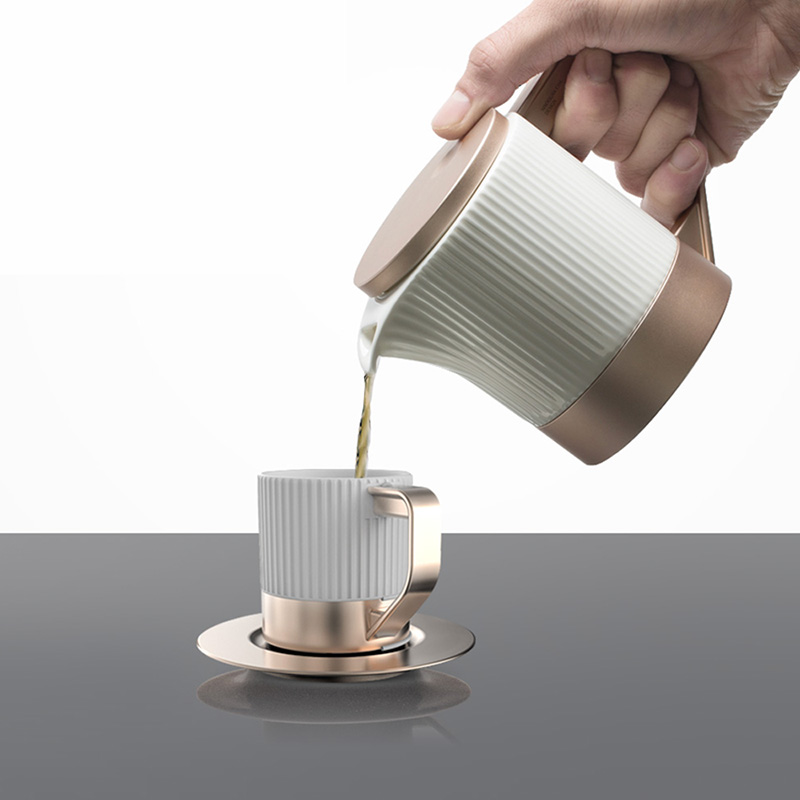 小罐茶2.0茶具 骨瓷行政套装商务茶具商务会议洽谈五件套 顺丰包邮