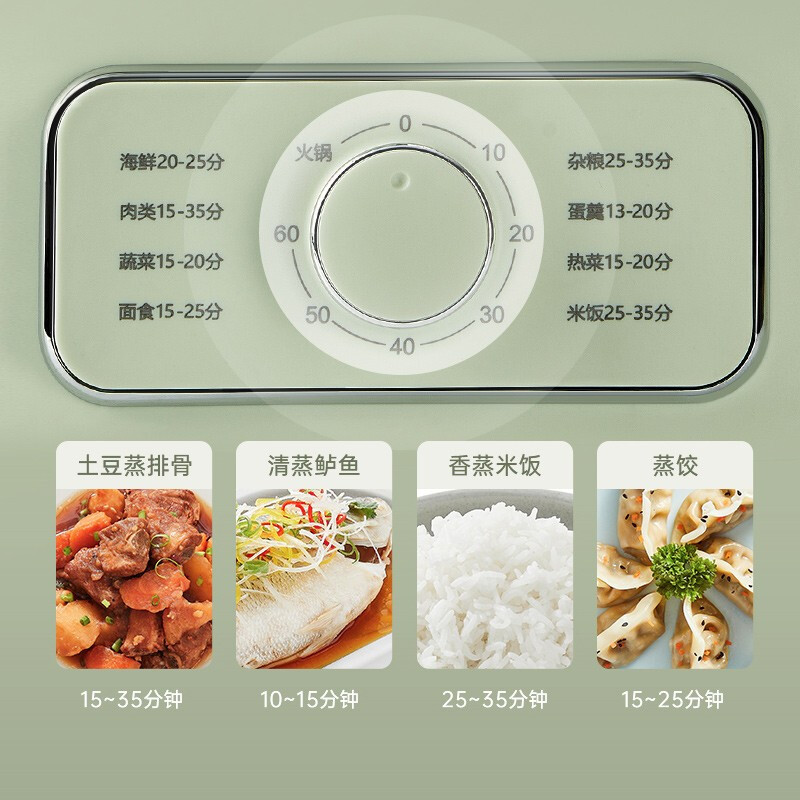 苏泊尔(SUPOR)电蒸锅家用电煮锅三层多功能透明可视化9.3L大容量蒸笼不锈钢蒸ZN23FK930高清大图