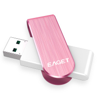 忆捷(EAGET)F50 USB3.0高速情侣金属U盘16G 360度旋转款粉色
