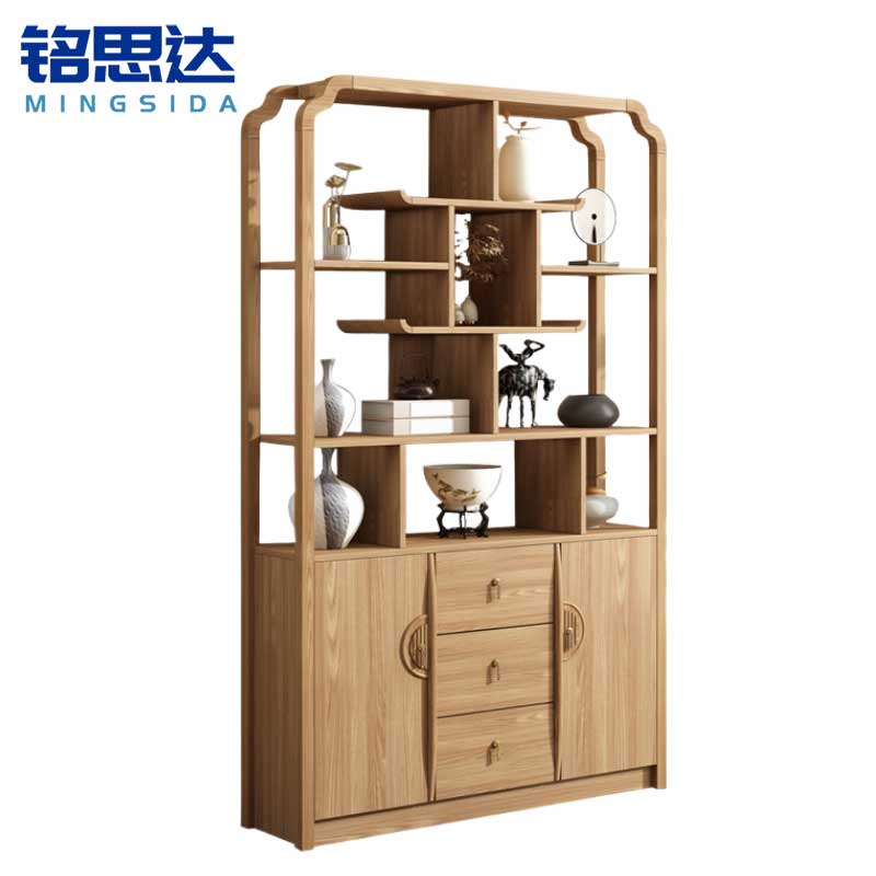 铭思达实木博古架120*30*191cm个高清大图