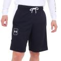 Under Armour男士透气速干篮球宽松运动休闲裤弹性腰绳侧兜耐用针织短裤