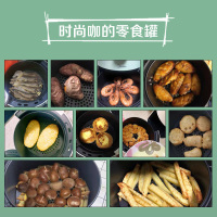 美的 KZ18E101空气炸锅 家用多功能无油低脂立体热风煎炸锅 1.8L大容量 智能烤箱 带烘烤篮旋钮薯条机