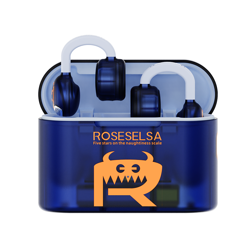 弱水时砂【2025新款】OpenFun蓝牙耳机耳夹式真无线挂耳运动跑步开放式通话降噪骨传导高清大图