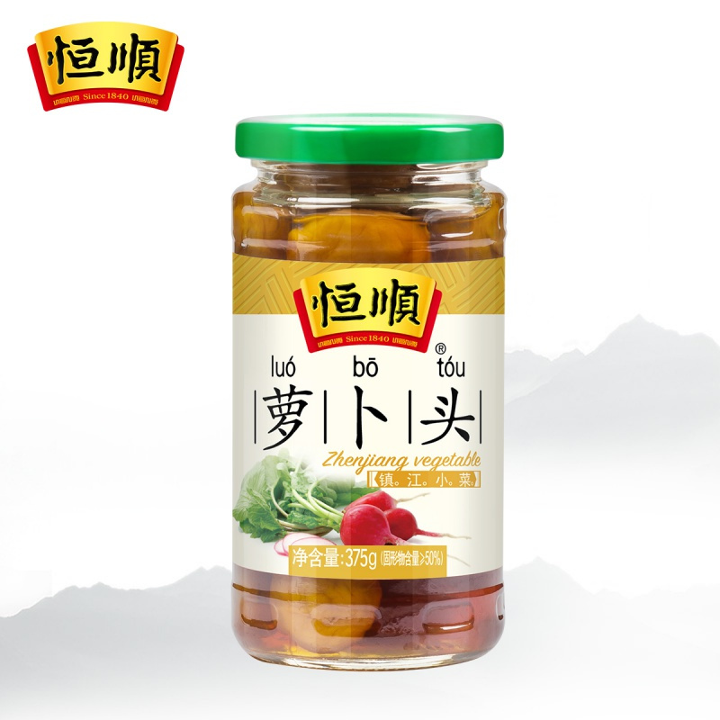 镇江馆 恒顺萝卜头375g 镇江特产 下饭拌面小菜 腌制