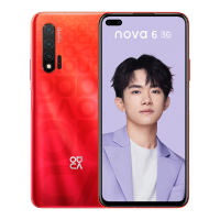 华为(HUAWEI)华为nova6 5G 全网通 8GB+128GB 蜜语红·星耀版 麒麟990 移动联通电信5G拍照智能手机 双卡双待 华为nova65g