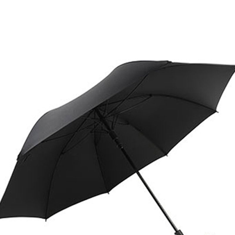 敏胤黑胶加固长柄晴雨伞MY-6664 黑色高清大图