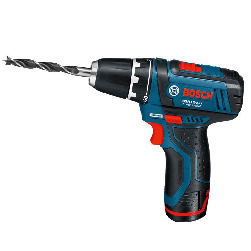 博世(BOSCH)GSR12-2-LI 双电版多功能家用充电电钻 电动螺丝刀