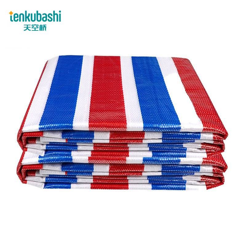 天空桥 彩条布覆膜70g 3m*9m 块高清大图