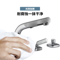 89123摩恩卫生间洗脸盆面盆水龙头冷热卫浴双把三孔台盆脸盆龙头