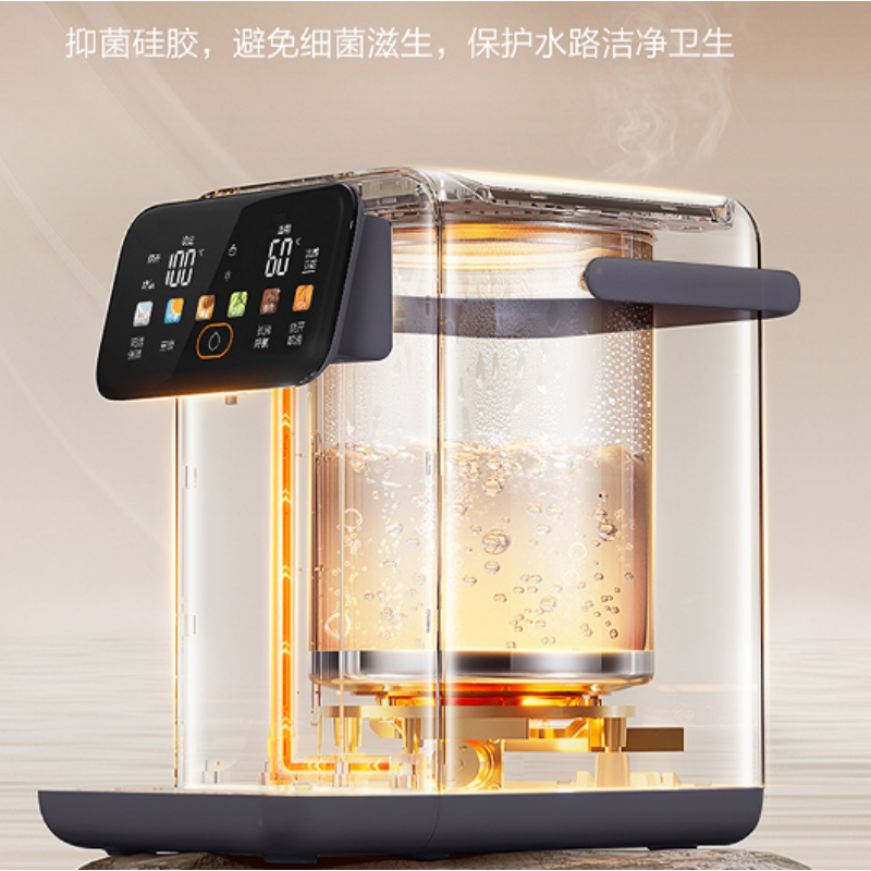 苏泊尔智能触屏电水瓶 SW-50S601 5L底盘加热不锈钢内胆 1200瓦快速烧水高清大图