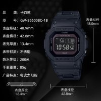 CASIO旗舰店卡西欧手表男小方块电子表G-SHOCK炫夜之城运动时尚休闲蓝牙太阳能电波石英表男表GW-B5600BC