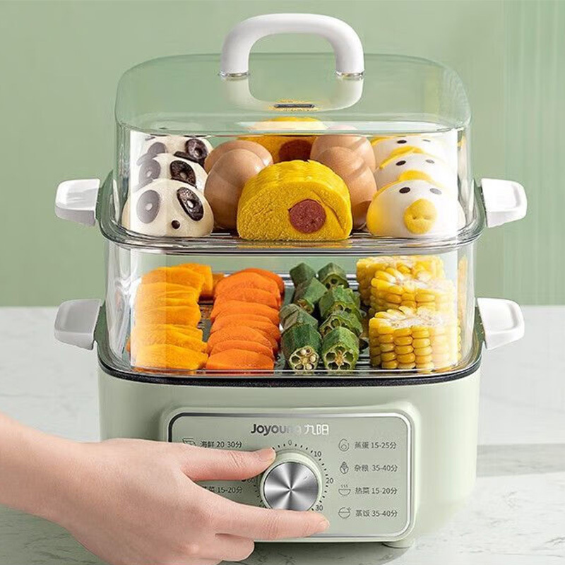 九阳电蒸锅9.3L多功能蒸箱家用锅双层不粘涂层ZD20-GE56高清大图