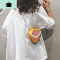 泫雅手工编织包包女包新款2020diy材料心形果冻包链条单肩斜挎包NEW LAKE女斜挎包