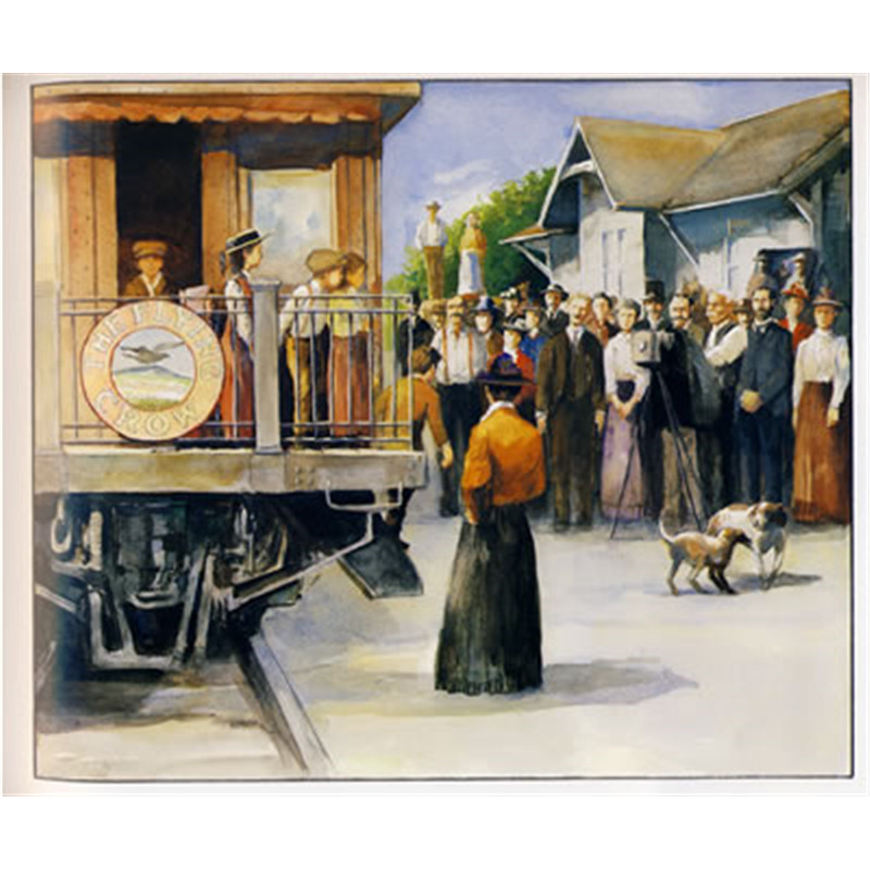 正版新书]启发精选靠前大师名作绘本•开往远方的列车伊夫·邦廷9高清大图