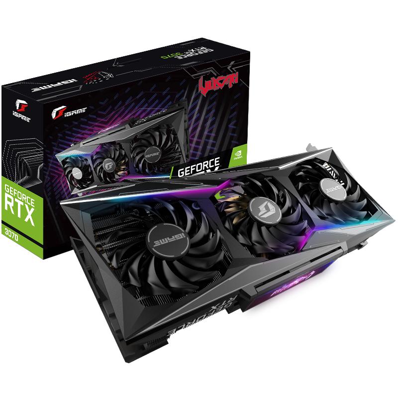 [赛博朋克2077推荐显卡]七彩虹iGame GeForce RTX 3070 Vulcan OC 显卡+鑫谷750W全模爱国版电源显卡套装