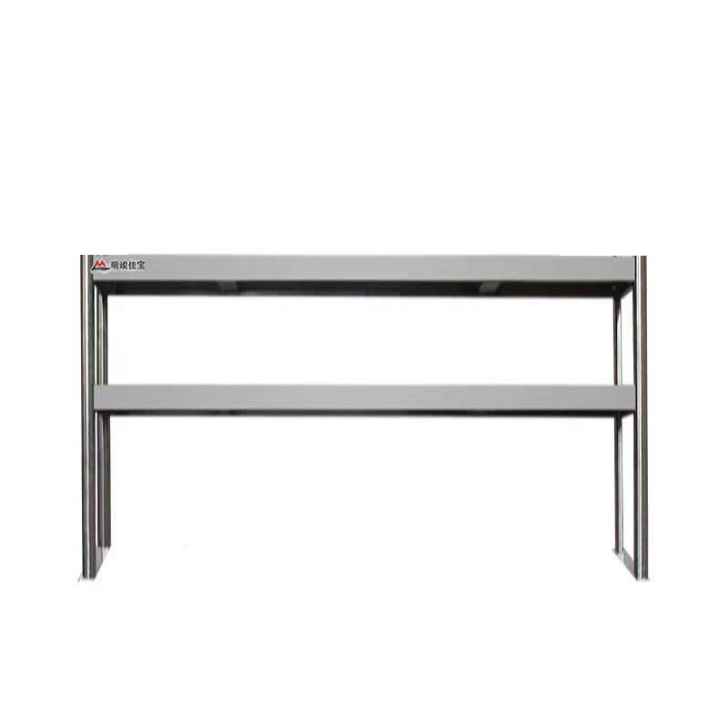 明焌佳宝厨房不锈钢双层台面立架 1800*300*650 银色