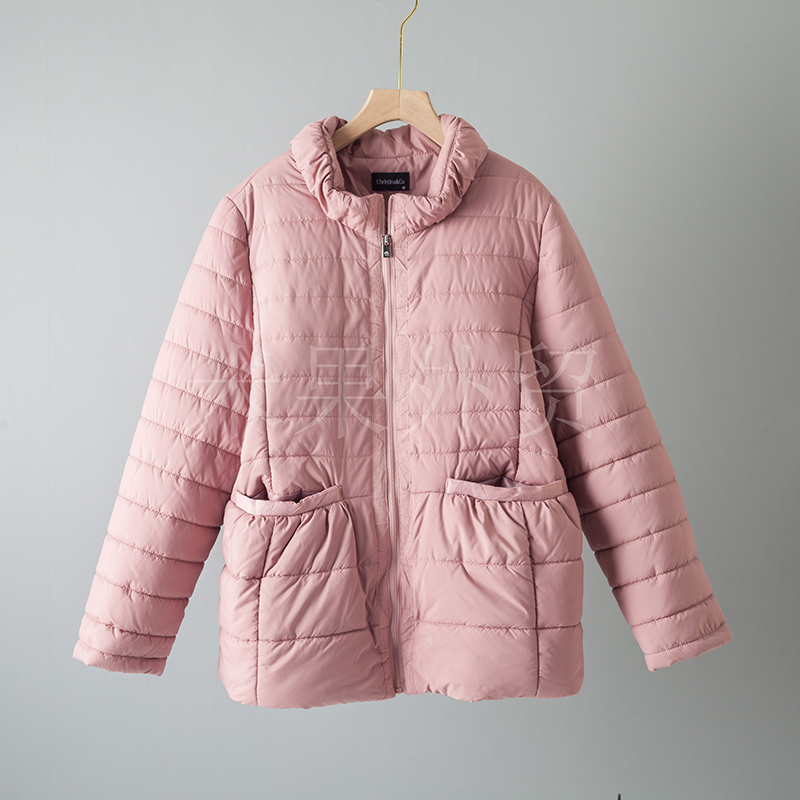 抢爆啦外贸韩国原单女士棉衣反季清仓特价女款休闲棉服冬季外套深藕色