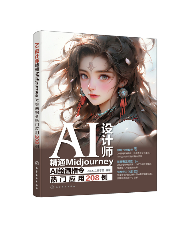 AI设计师 精通MidjourneyAI绘画指令热门应用208例 [正版]赠素材 AI设计师 精通MidjourneyA高清大图