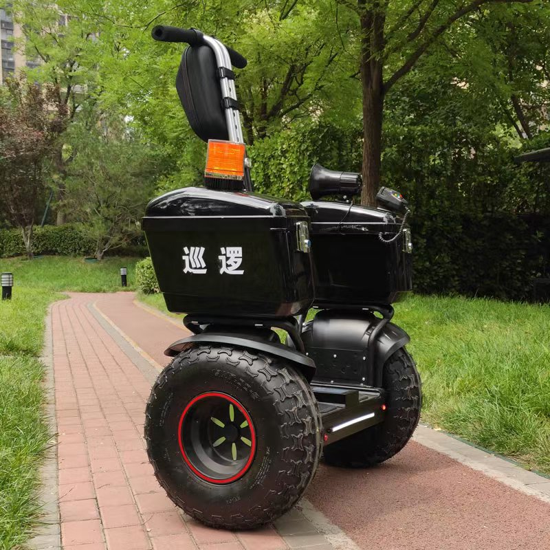 恒立通电动平衡车 小区安保物业平衡双轮成人巡逻车60V高清大图