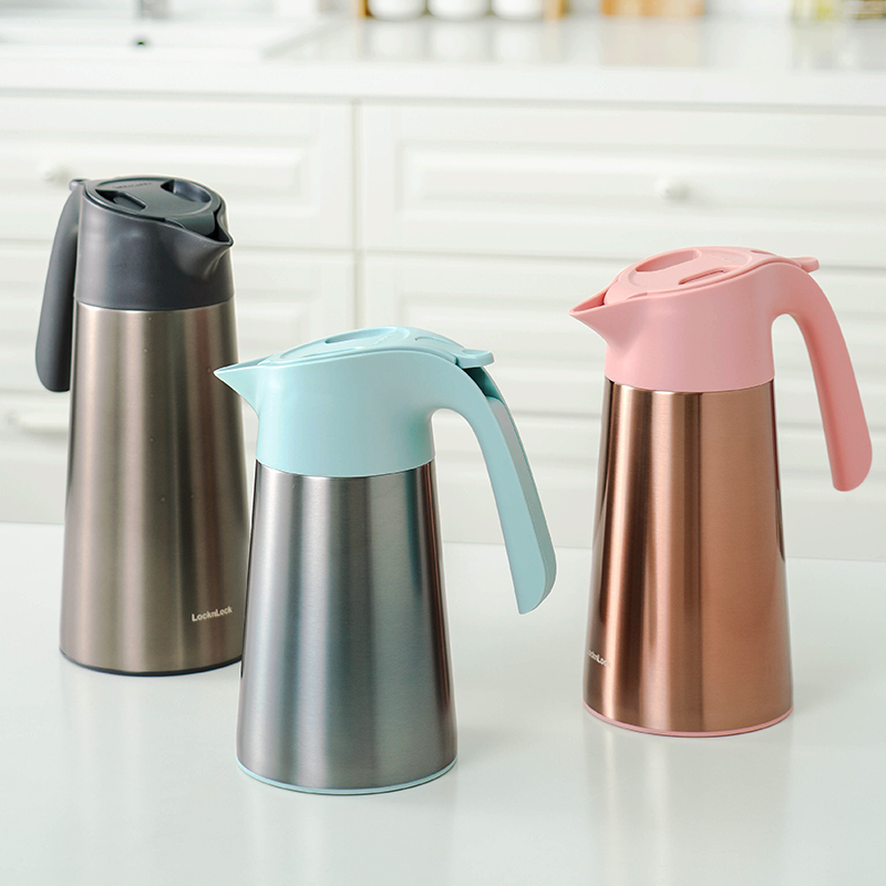 locklock不锈钢保温壶保温瓶大容量热水瓶暖壶暖瓶雅致保温水壶咖啡壶