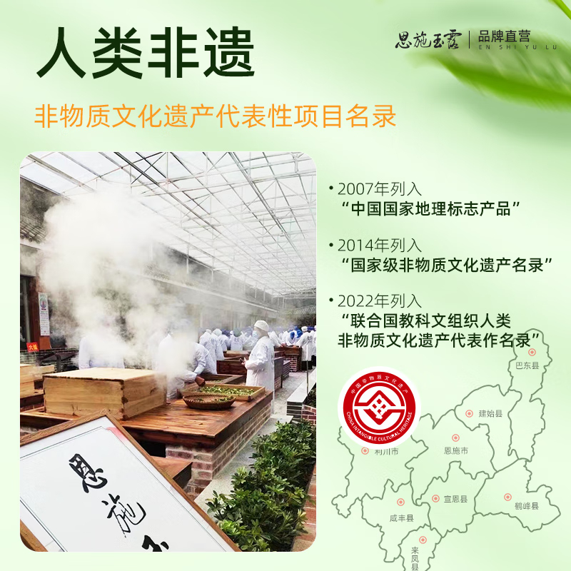 茶馬世家 一级早春恩施玉露铁罐100g高清大图
