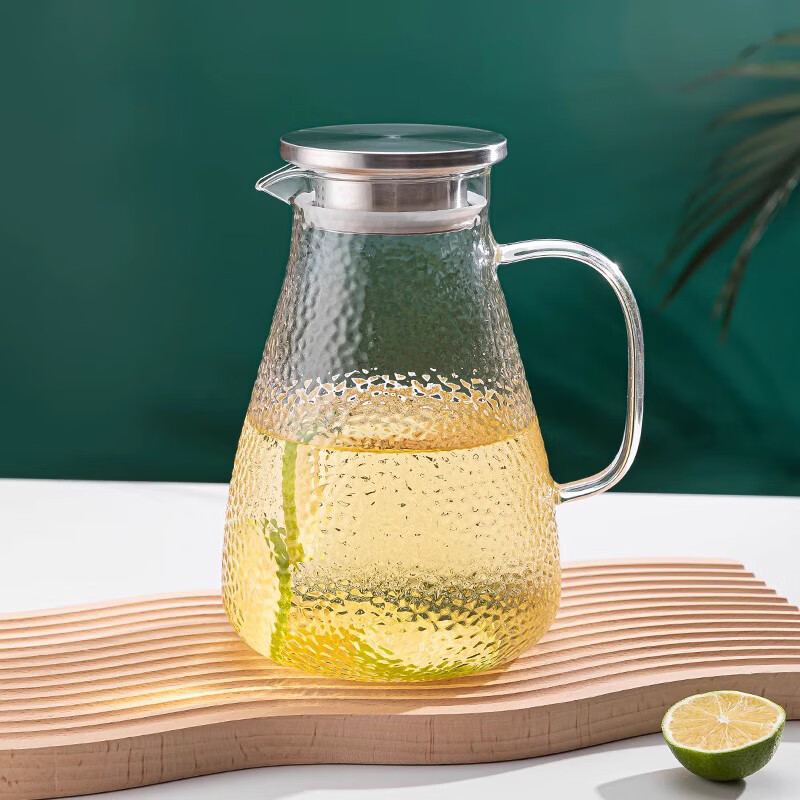 千里谷 KLG-CJ01 高硼硅玻璃锤纹1800ml 茶具 1.00 套/个 (计价单位:个) 透明色高清大图