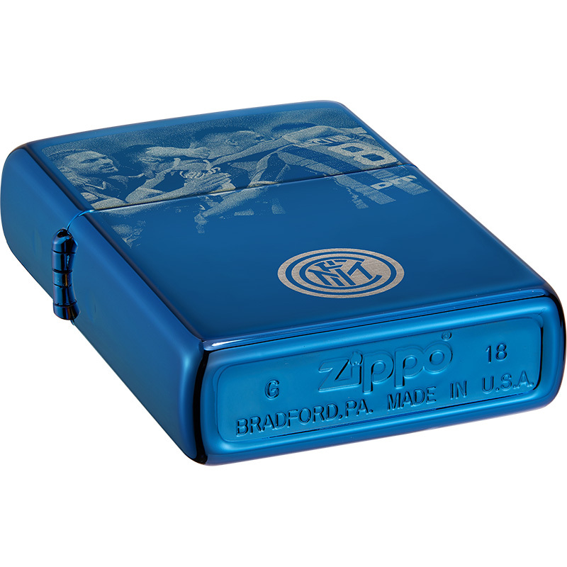 zippo芝宝打火机原装ZIPPO之宝煤油打火机国际米兰联名款-国米纹章ZCBEC-84