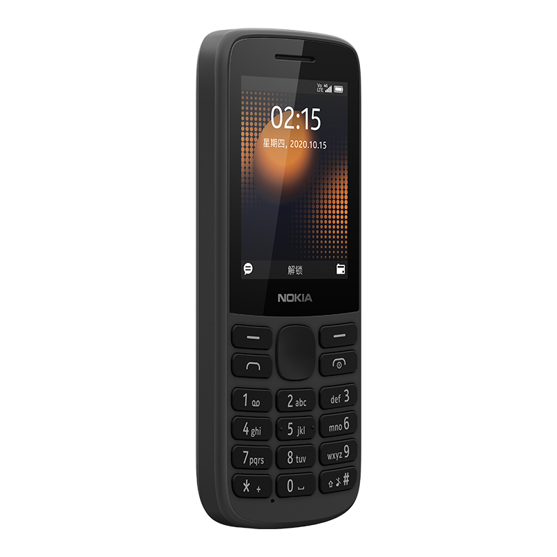 诺基亚 NOKIA 215 4G 移动联通电信三网4G 孤岛式按键 双卡双待 备用功能机 学生功能机 黑色