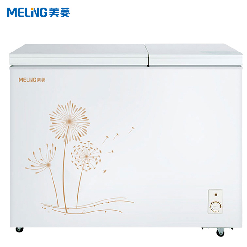 melingbcd220dt220升冰柜家用商用冷藏冷冻双温双室一级节能大冰柜