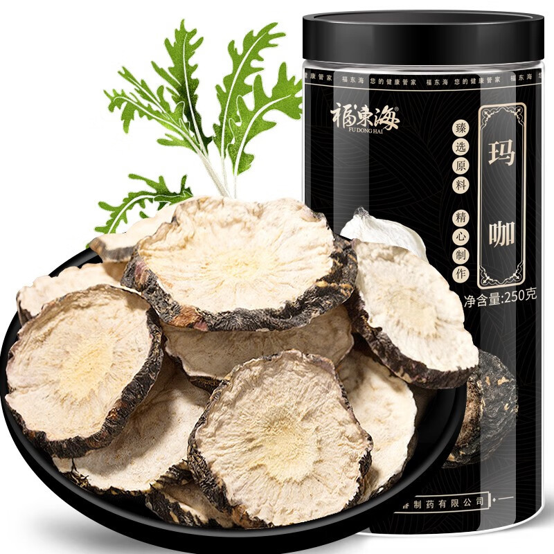 福东海 玛咖 250克/瓶黑玛卡干果片MACA玛咖片精选黑马卡切片