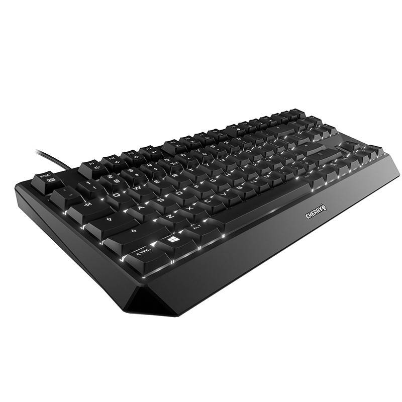 樱桃(CHERRY)MX Board 1.0 TKL G80-3811LYAEU-2黑色红轴 背光游戏机械键盘绝地求