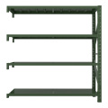 正斌消防铁锹镐农具摆放架安保装备器材存放架绿色盾牌货架存放架中型-副架