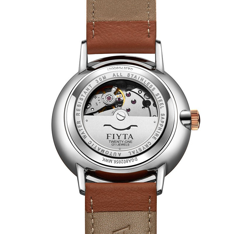 飞亚达fiyta经典系列男士机械表简约百搭手表男复古单历男士手表dga