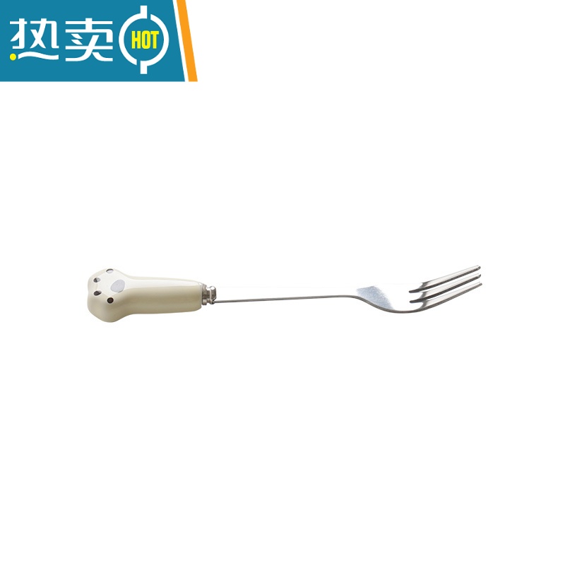 敬平水果叉子家用儿童安全可爱轻奢高端网红吃水果签果插小叉子水果叉 黄色5支装高清大图