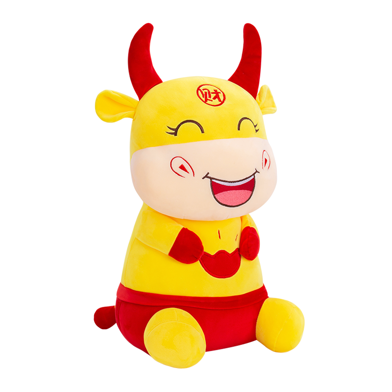 发财牛毛绒玩具20CM