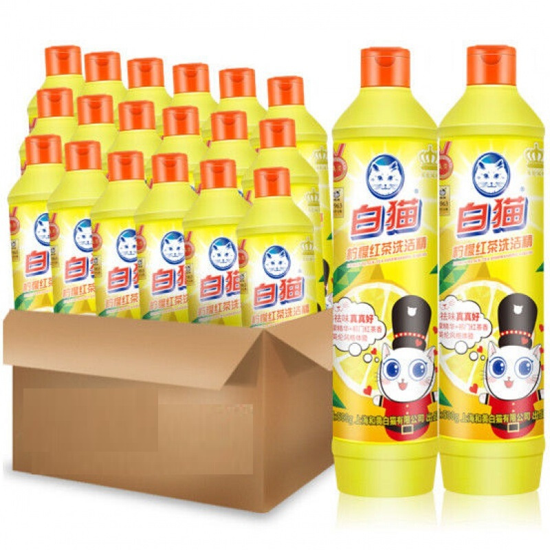 劳保日用>劳保用品>清洁用品>立白>立白白猫小瓶洗洁精408g30瓶/箱