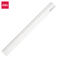 得力(deli)30cm 办公通用直尺测量绘图尺子办公用品6230