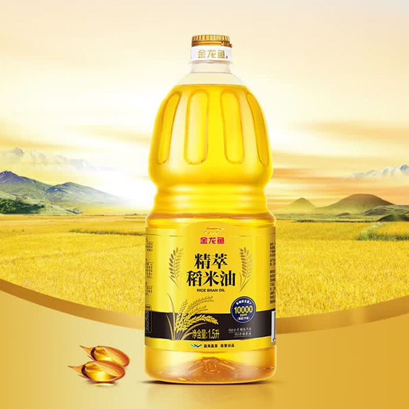 金龙鱼稻米油萃取谷物精华油质纯净口感精粹稻米油1.5L高清大图