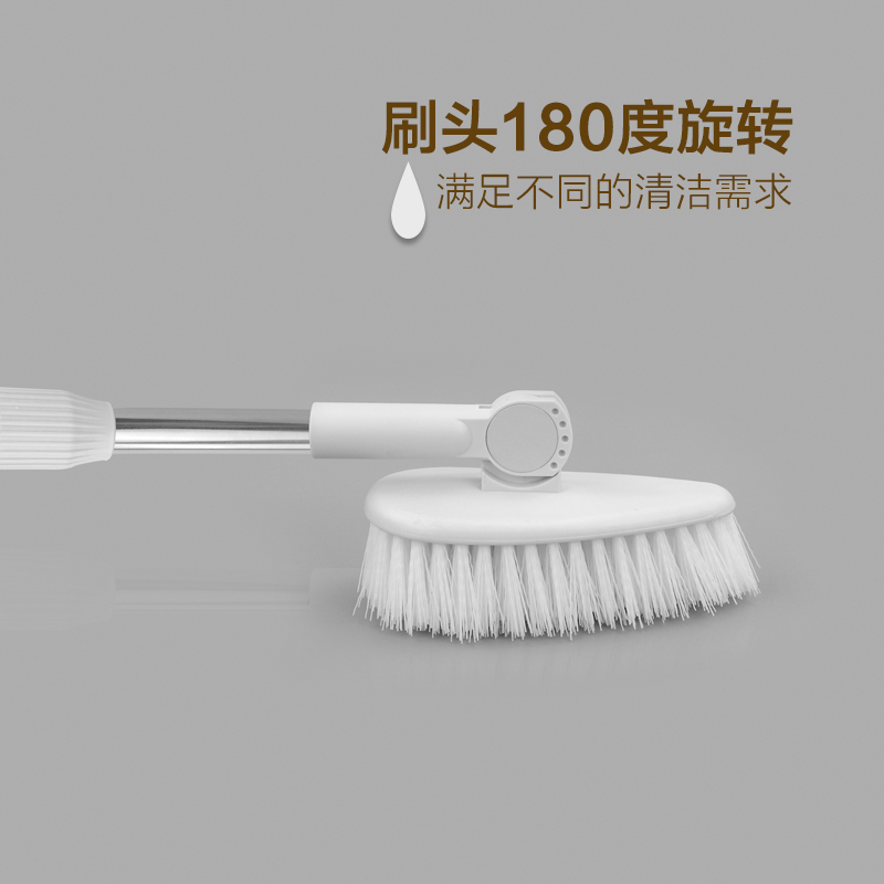 鱼缸刷子水族箱玻璃擦阿斯卡利(ASCARI)清洗长柄可伸缩不锈钢一杆两头除藻清洁工具 水滴形鱼缸刷可伸缩1.3米
