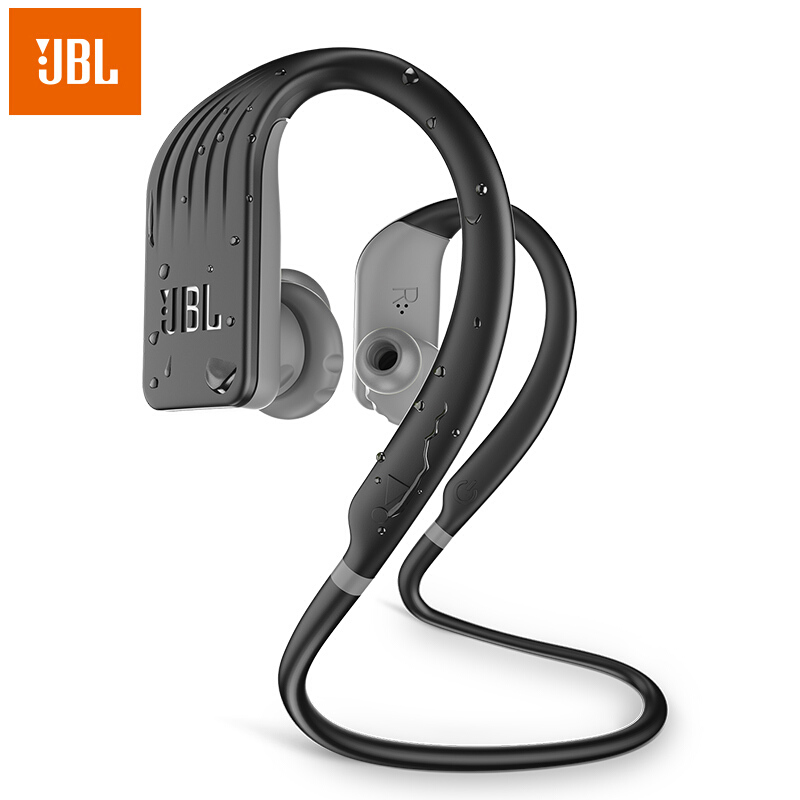 JBL Endurance Jump挂耳式防脱落运动蓝牙耳机 跑步防水防汗音乐手机耳机 苹果安卓通用耳麦 黑色高清大图