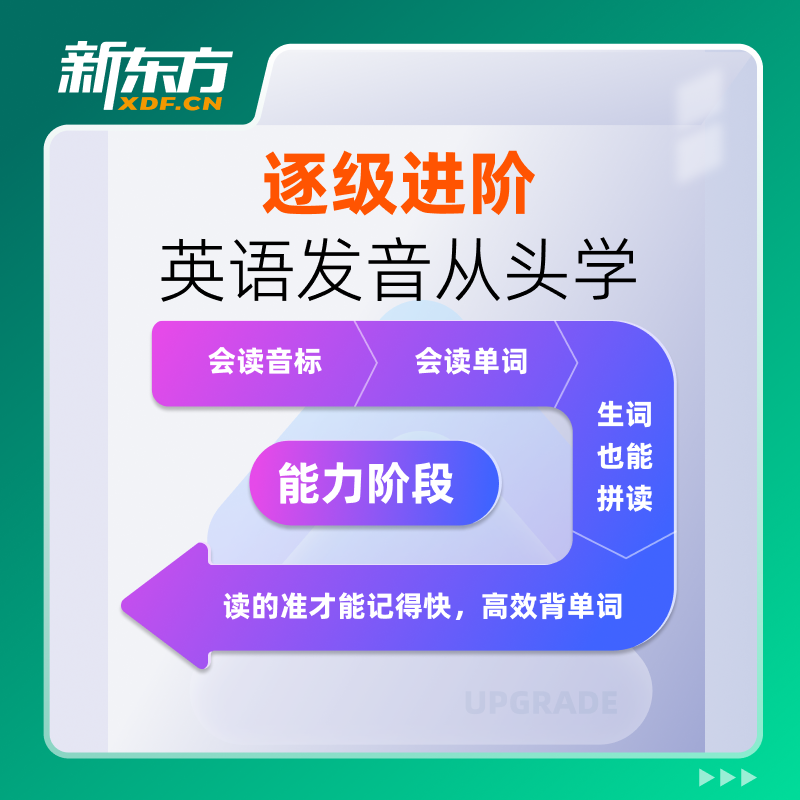 热门基础课程 英语语音从头学(课程永久有效 班群服务180天) [正版]新东方英语语音从头学音标全程班 网络课程XC(虚高清大图