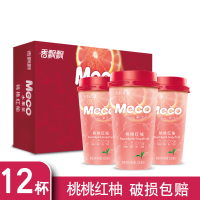 桃桃红柚12杯 香飘飘奶茶meco香飘飘蜜谷果汁茶400ml杯装金桔/桃桃红柚/青柠果茶