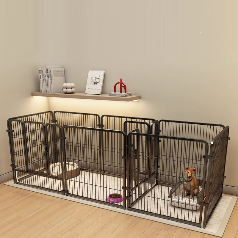 米妮狗笼子狗围栏家用室内超大自由空间自由组合一室一卫训厕宠物狗笼