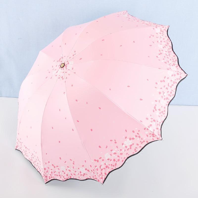 双人晴雨伞两用折叠大号太阳伞遮阳伞强防晒防女三折黑胶